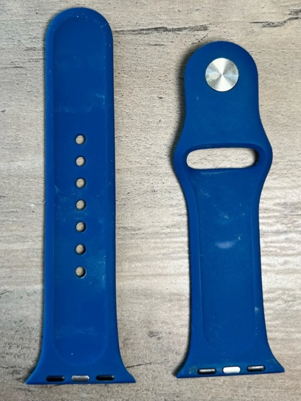 Apple Watch Bands 38 40mm Silicone Sport Strap Set 3pc Navy Red Blue S - M - Picture 14 of 16